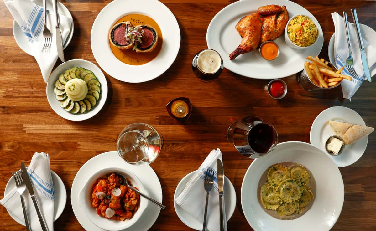 Beef Wellington, Peri Peri Chicken, Lobster Gnocchi and Mushroom Ravioli
