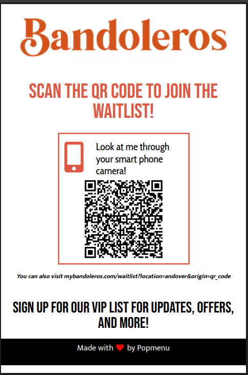 Waitlist QR code