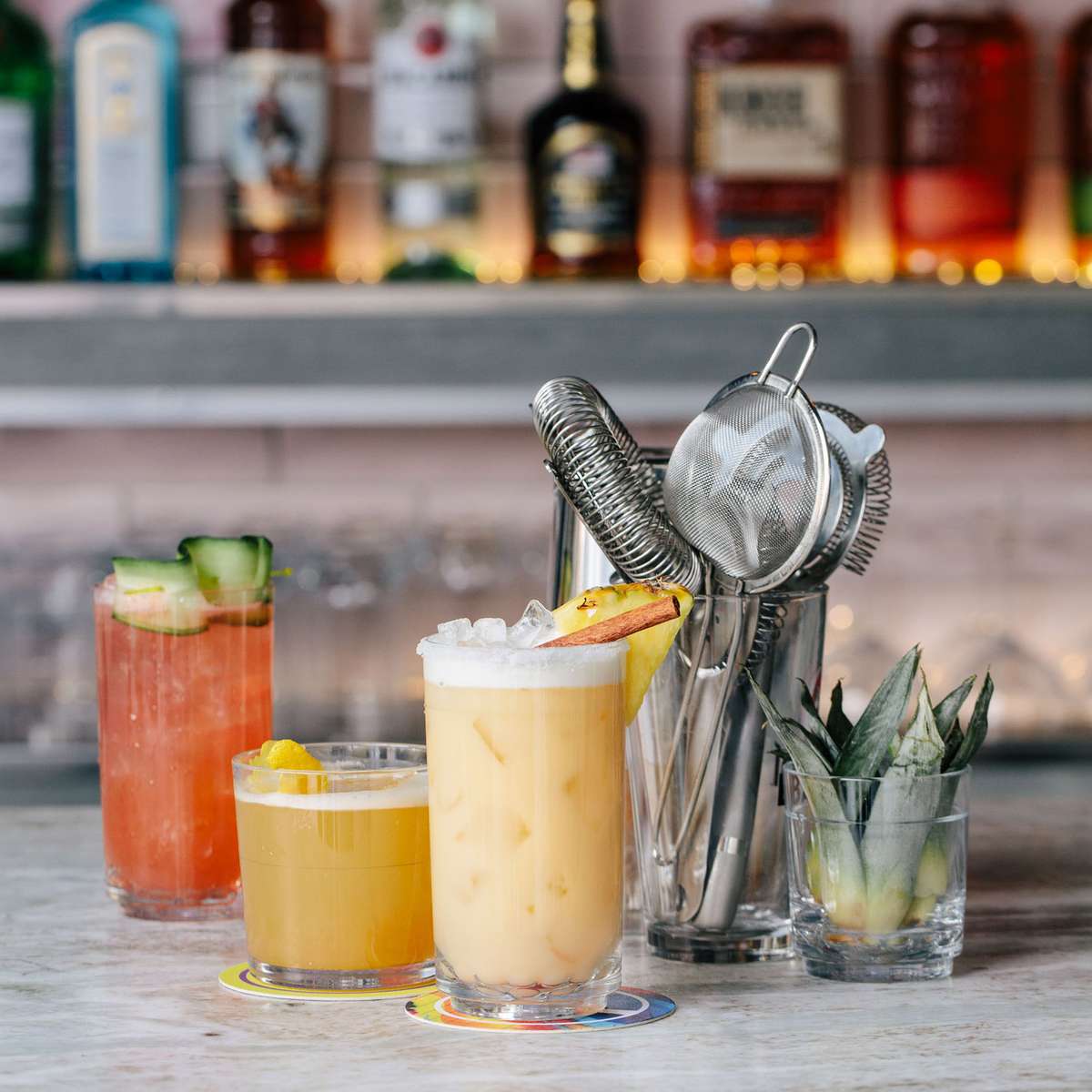 Bartender Tools and drinks