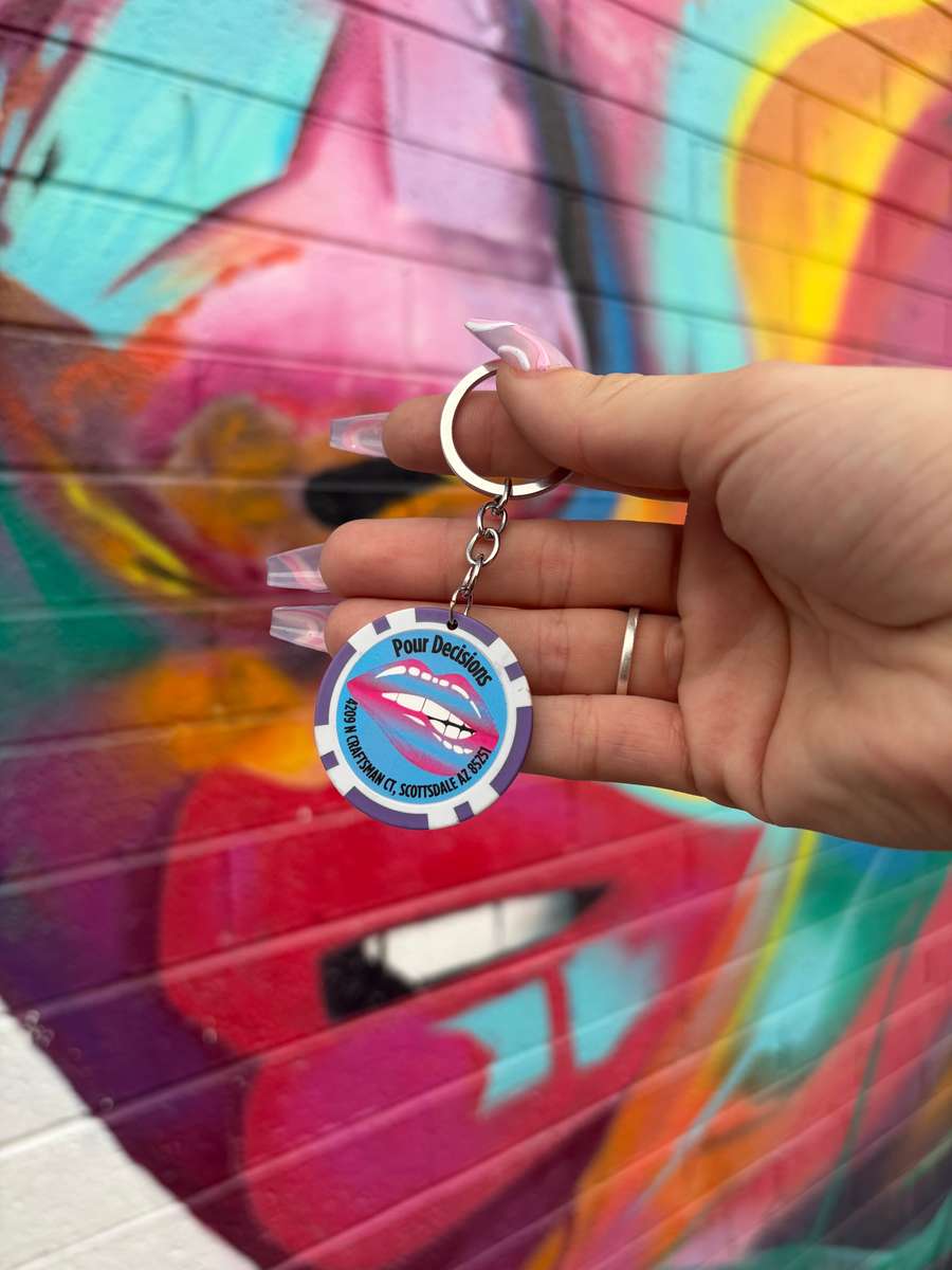 Pour Decisions Pokerchip Keychains Industry Appreciation