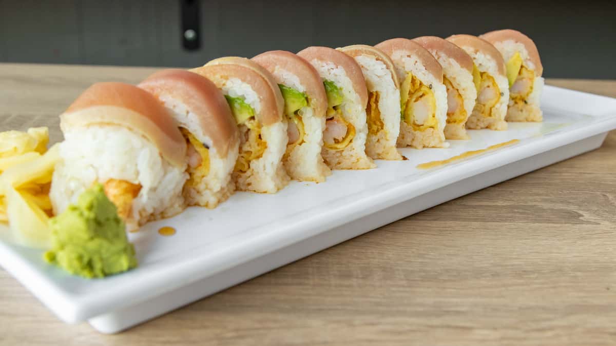 Sushi Rolls, Shrimp Tempura Sushi Rolls, Dragon sushi rolls 