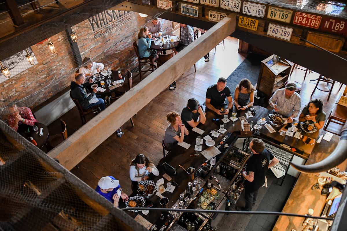 Aerial View of Bar