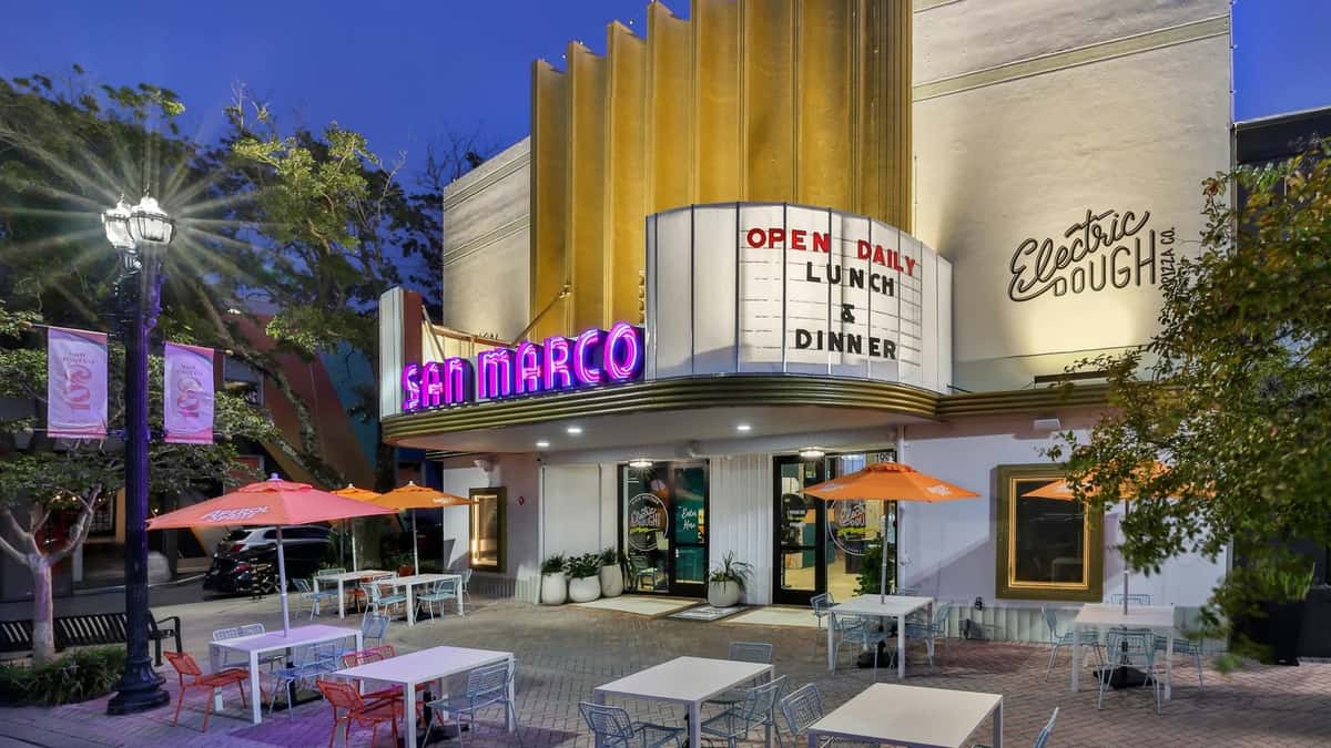 Electric Dough Pizza Co. in the historic San Marco Theatre