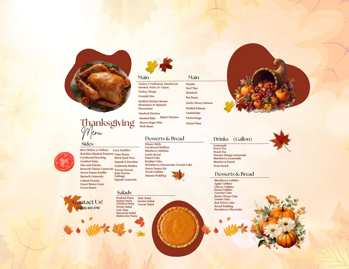 WBS HOLIDAY MENU 25