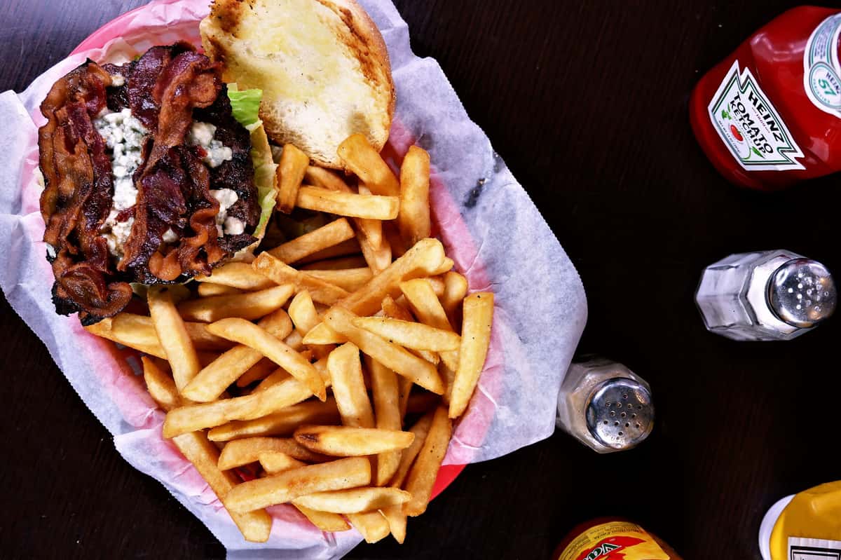 bleu cheese bacon burger
