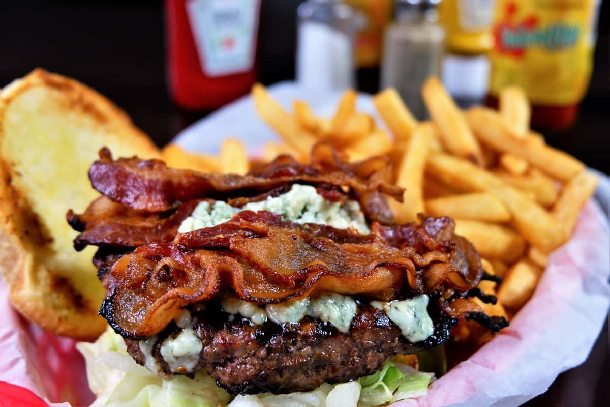bleu cheese bacon burger