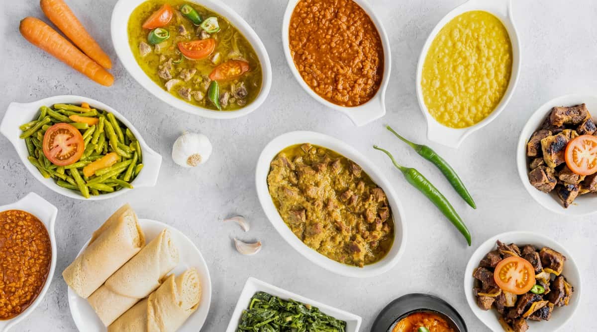Ethiopian mezze platter