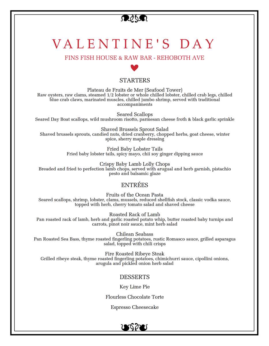 DT Valentine's Menu 26