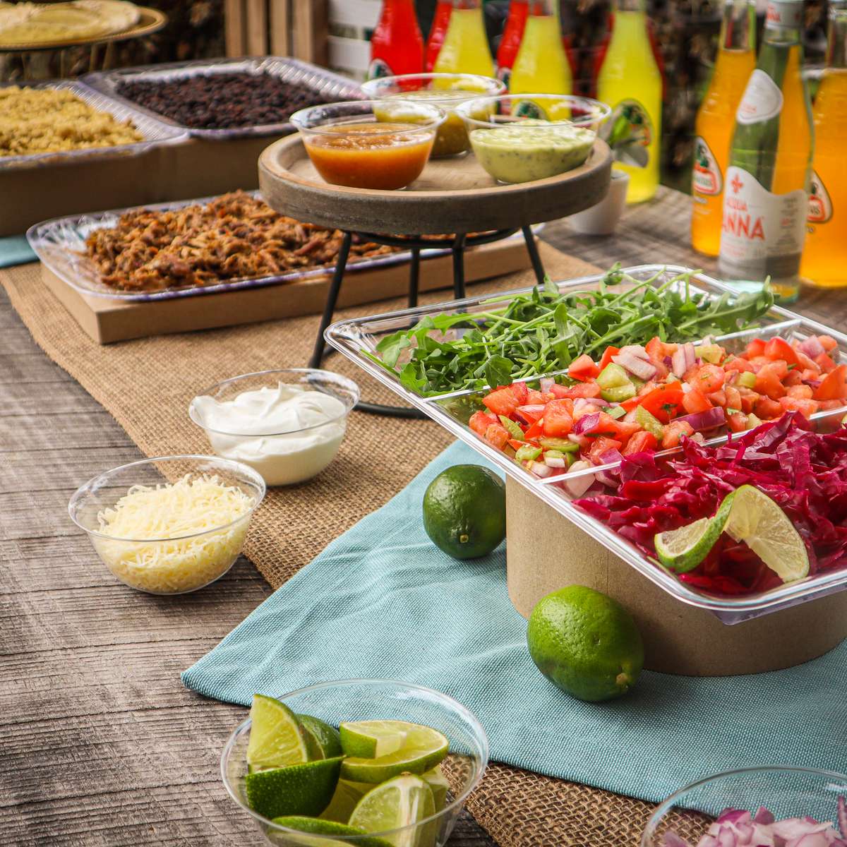 Catered food