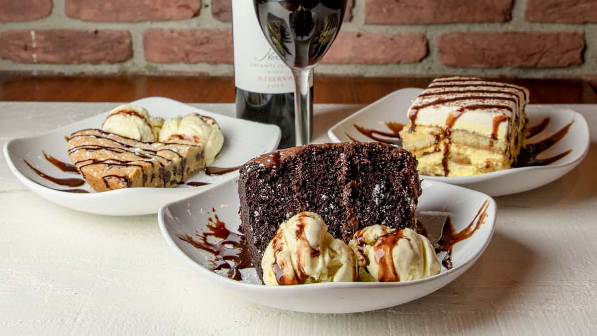 desserts and wine