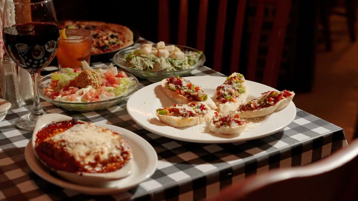 bruschetta & salad