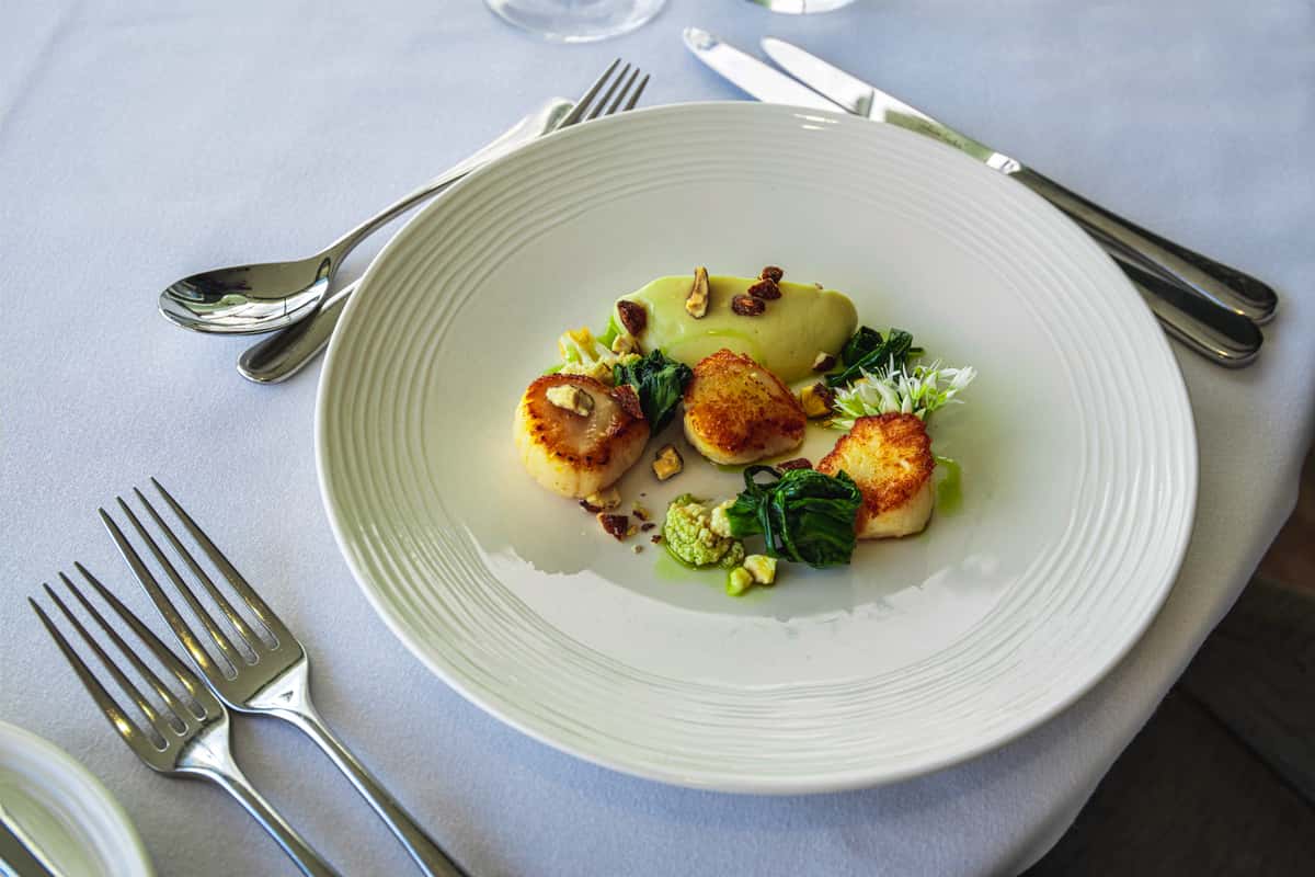 Elegant food on a plate