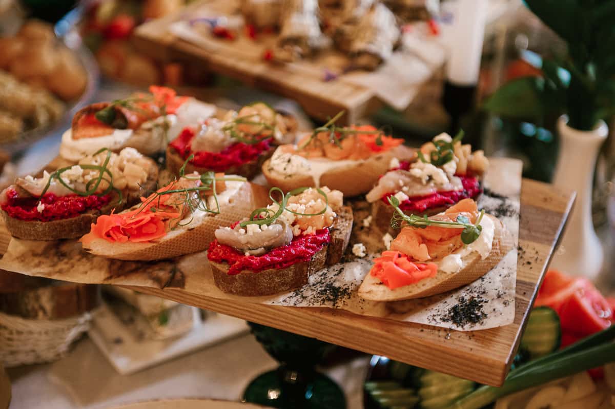 Italian snacks buffet