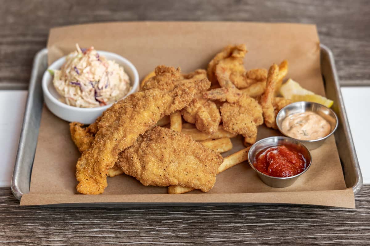 Fried Shrimp & Catfish Platter