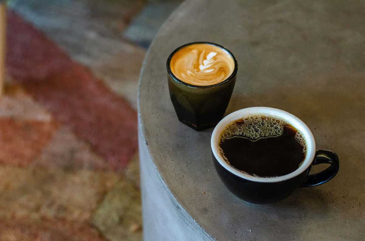 coffees on table