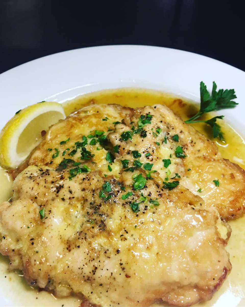 Chicken Francese Menu Frankie's Restaurant & Pizzeria Italian