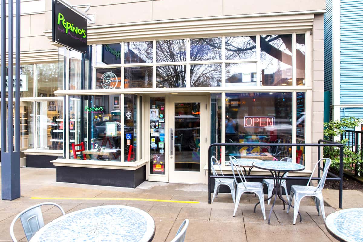 exterior of restaurant
