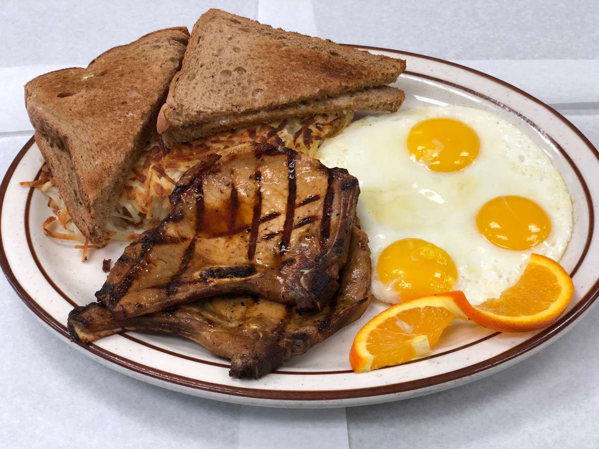 pork chops breakfast