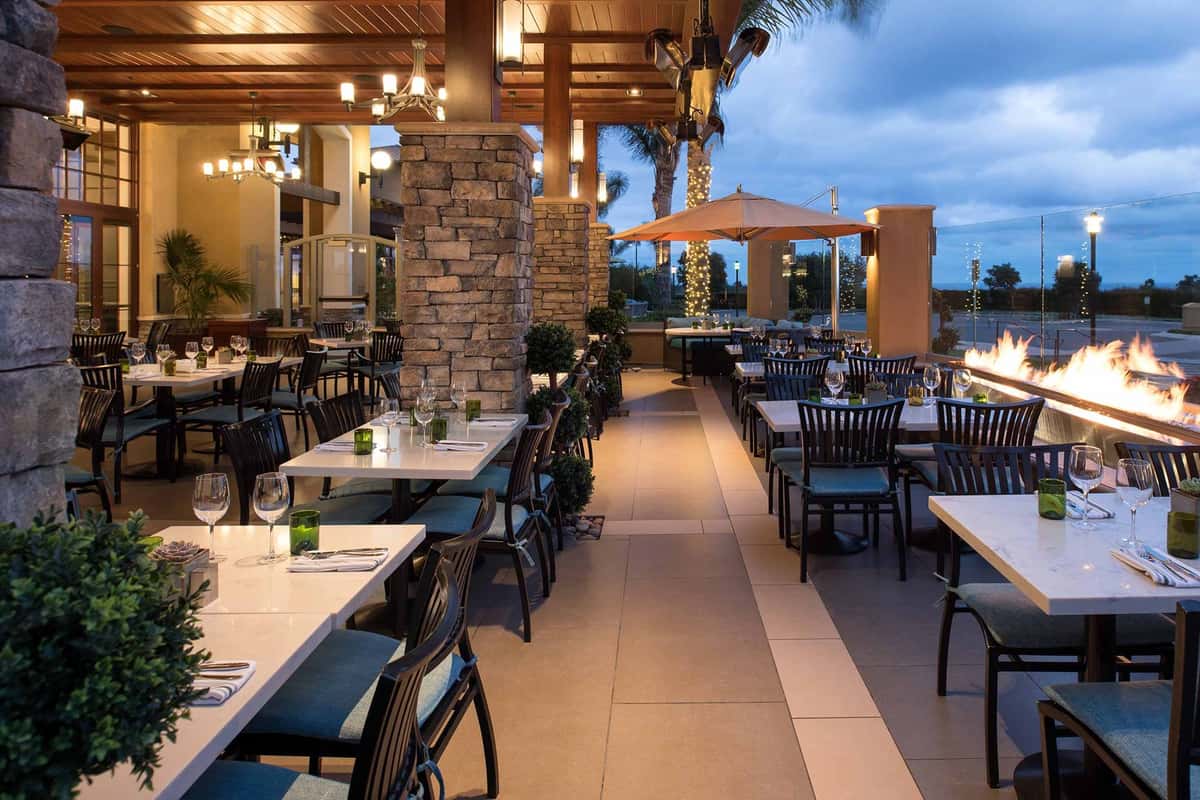 Patio dining area