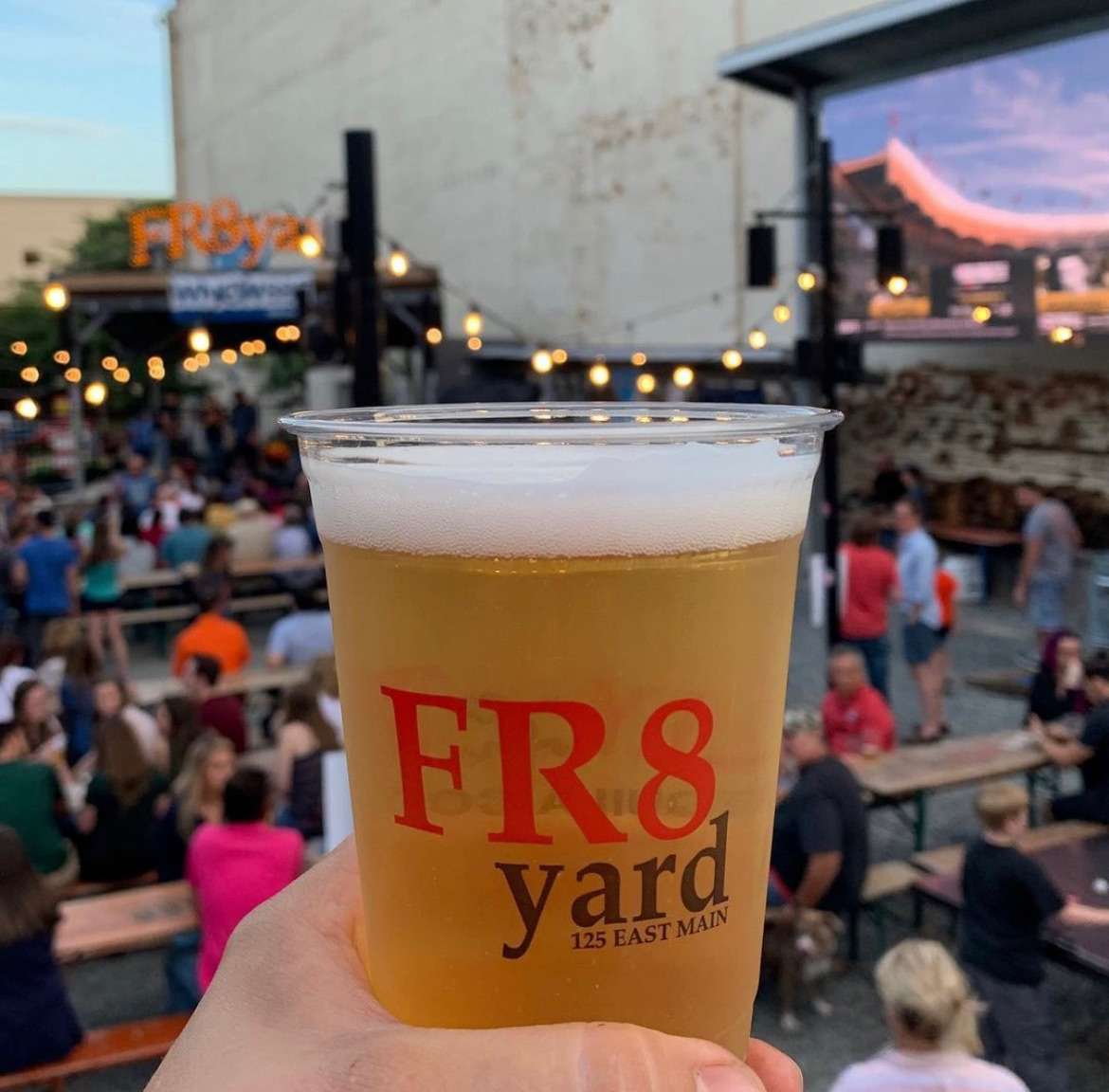 beer in outdoor area
