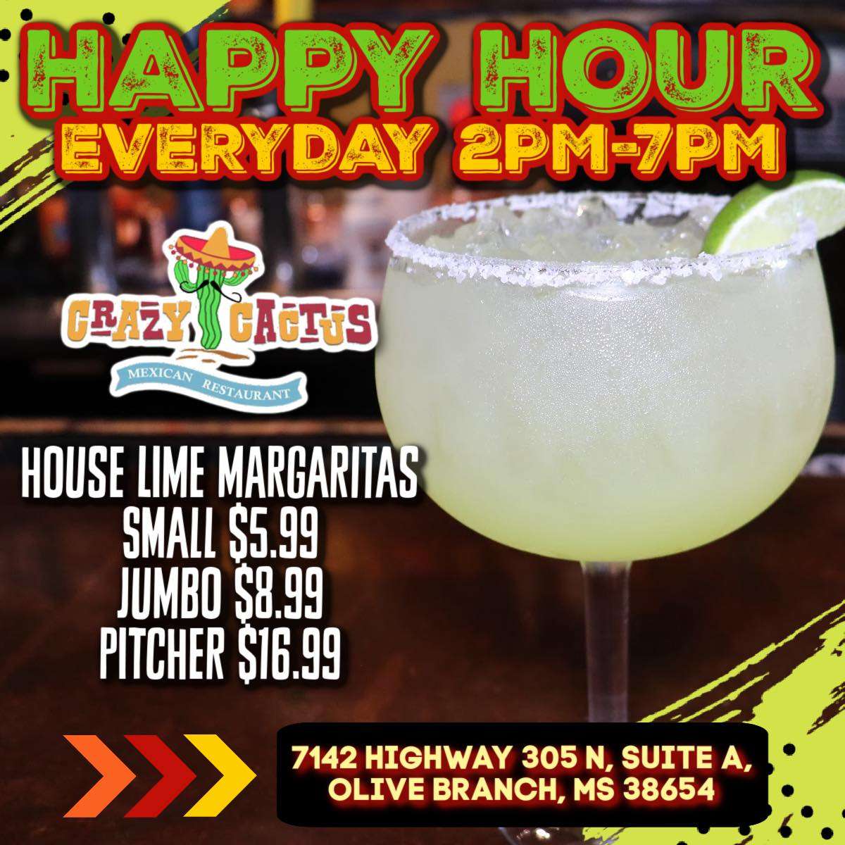 Events - Crazy Cactus - Mexican & Southwestern Restaurant