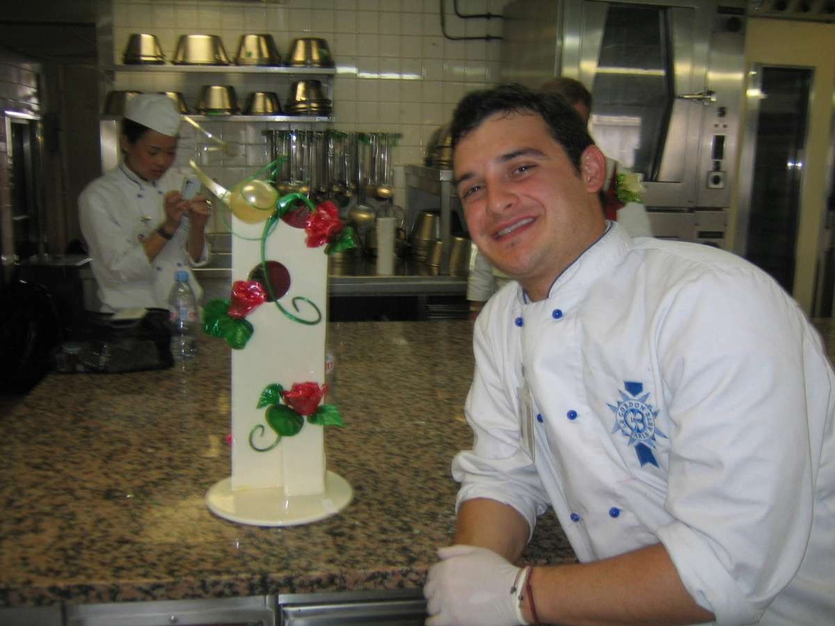 A young David Cordua at Cordon Bleu