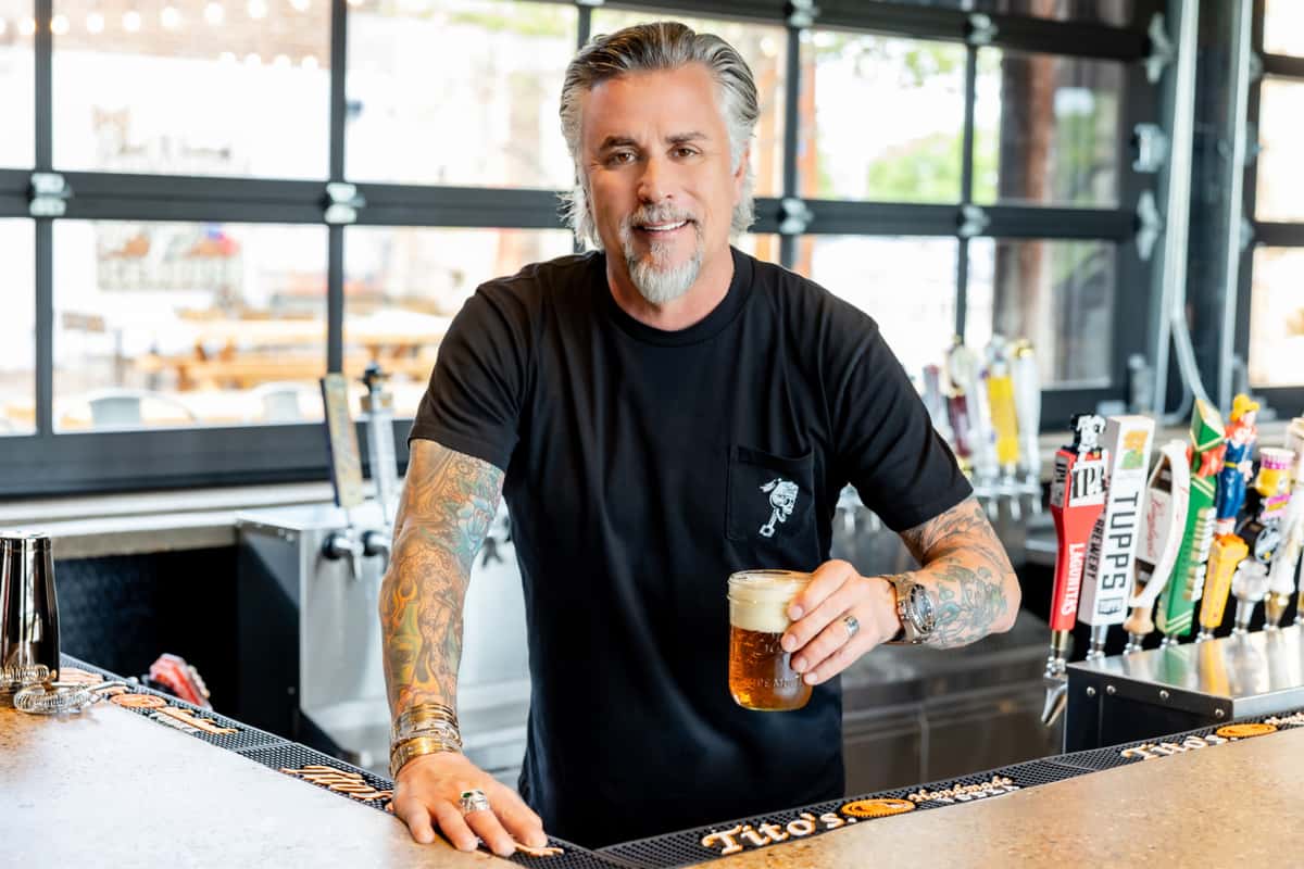 bartender serving a drink