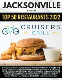 Jacksonville Magazine Top 50 Restaurants 2022