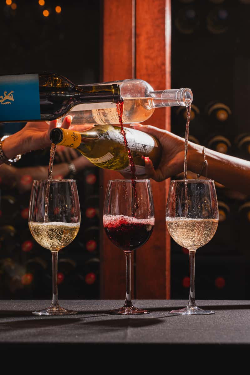 Three glasses of wine