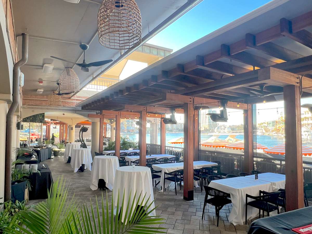 east patio reception