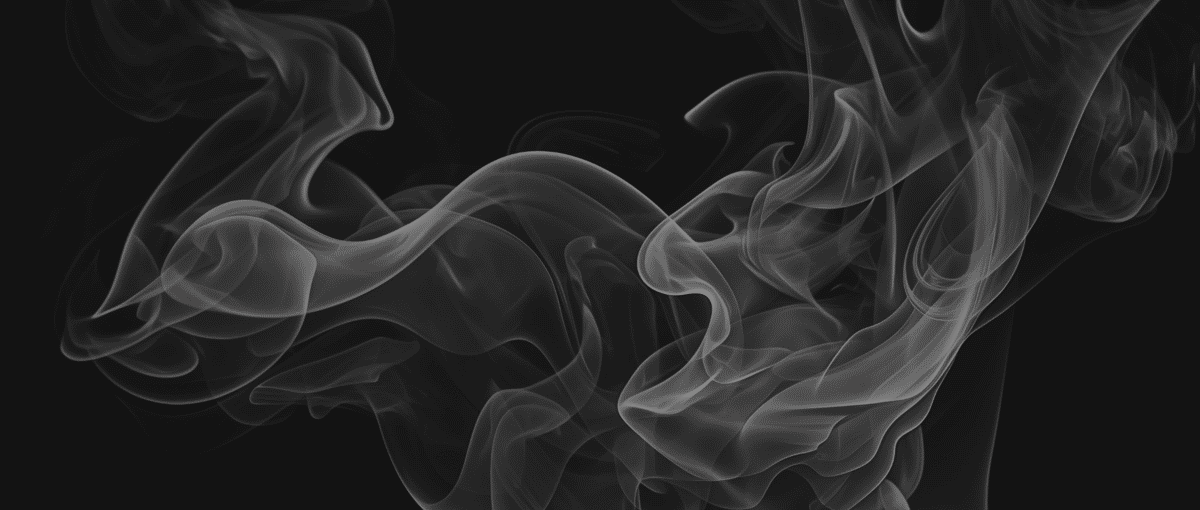 Wood smoke over black backgroudn