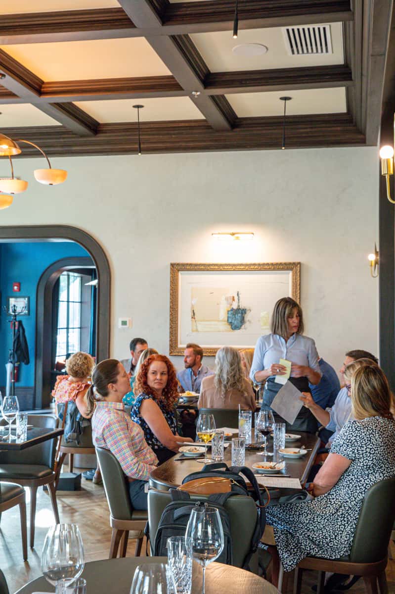 Ladies enjoying lunch in Rose & Crown's Kitchen Dining Room