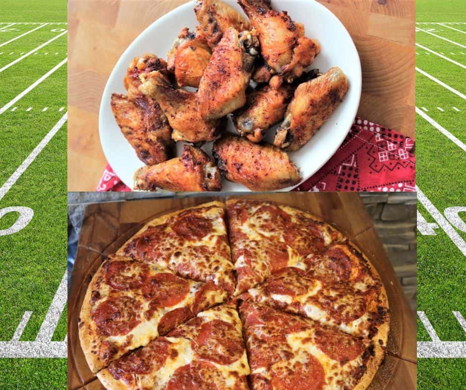 Pizzas and Wings For Super Bowl Sunday