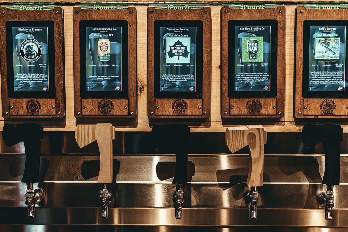 Multiple beer taps