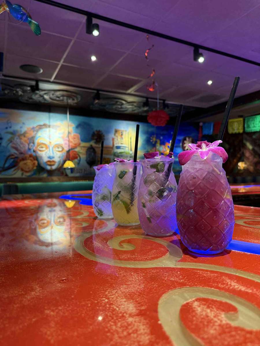 Blueberry, Cucumber, Pineapple & Classic Mojito