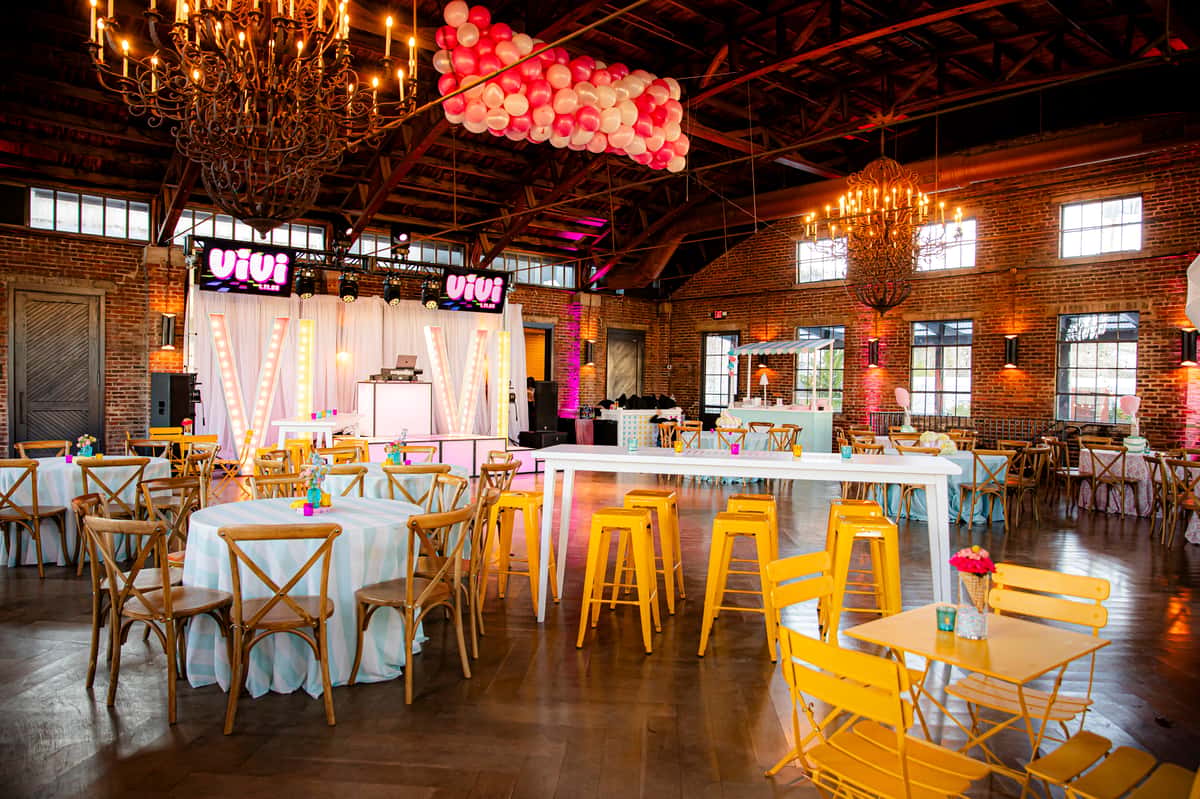 Decorated venue