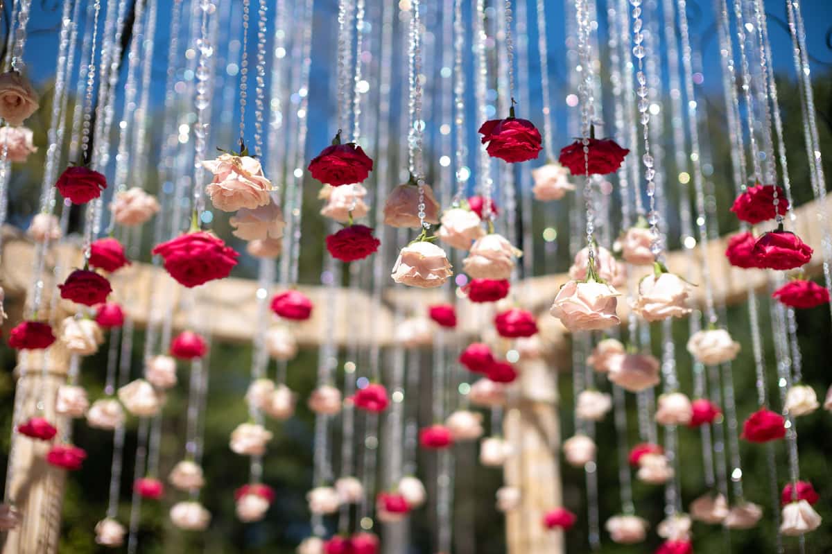 Hanging floral arrangement by BOLD Design - Atlanta, GA