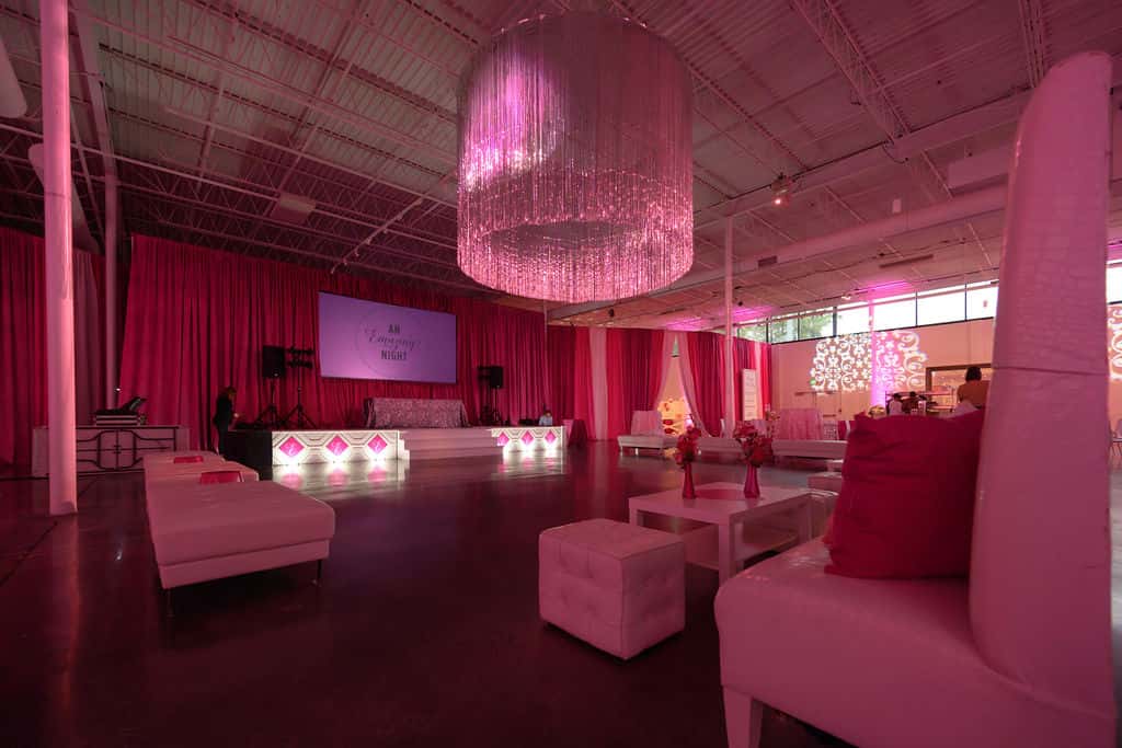 mitzvah design couches lighting