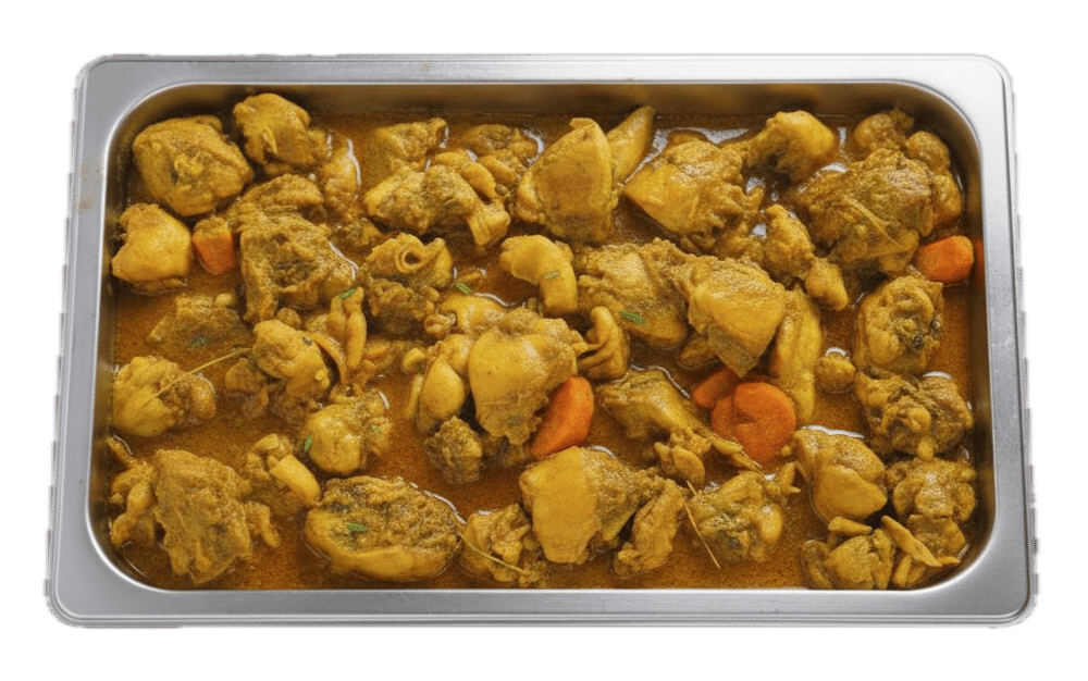 Catering pan of oxtail