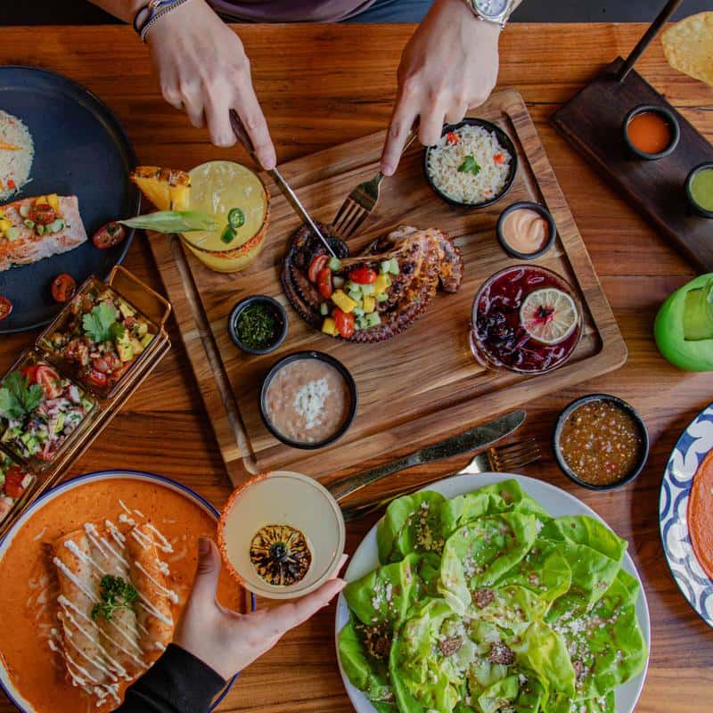 table of food