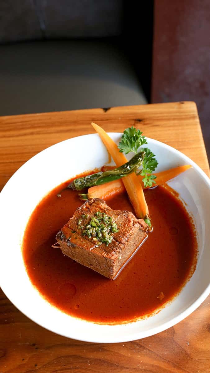 fish entree with carrots