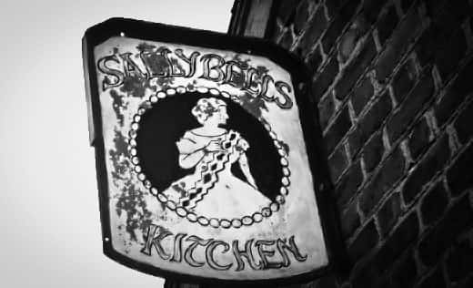 sally bell's kitchen outside sign