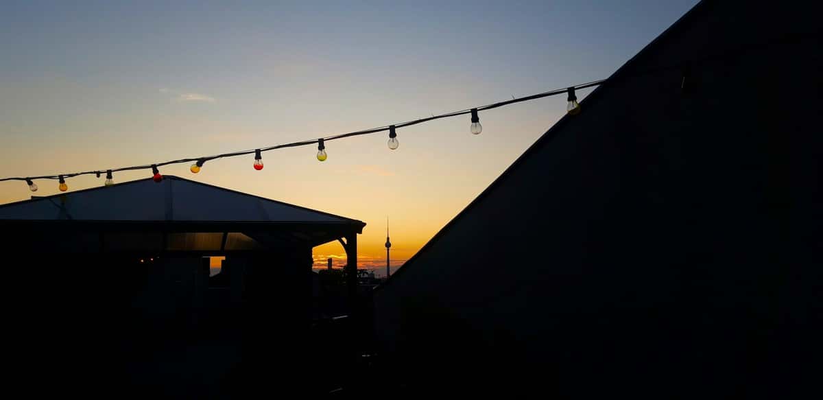 Sunset rooftop