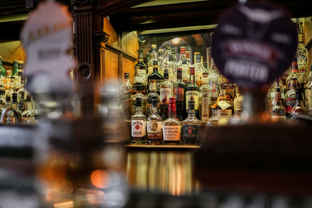 Drinks at bar