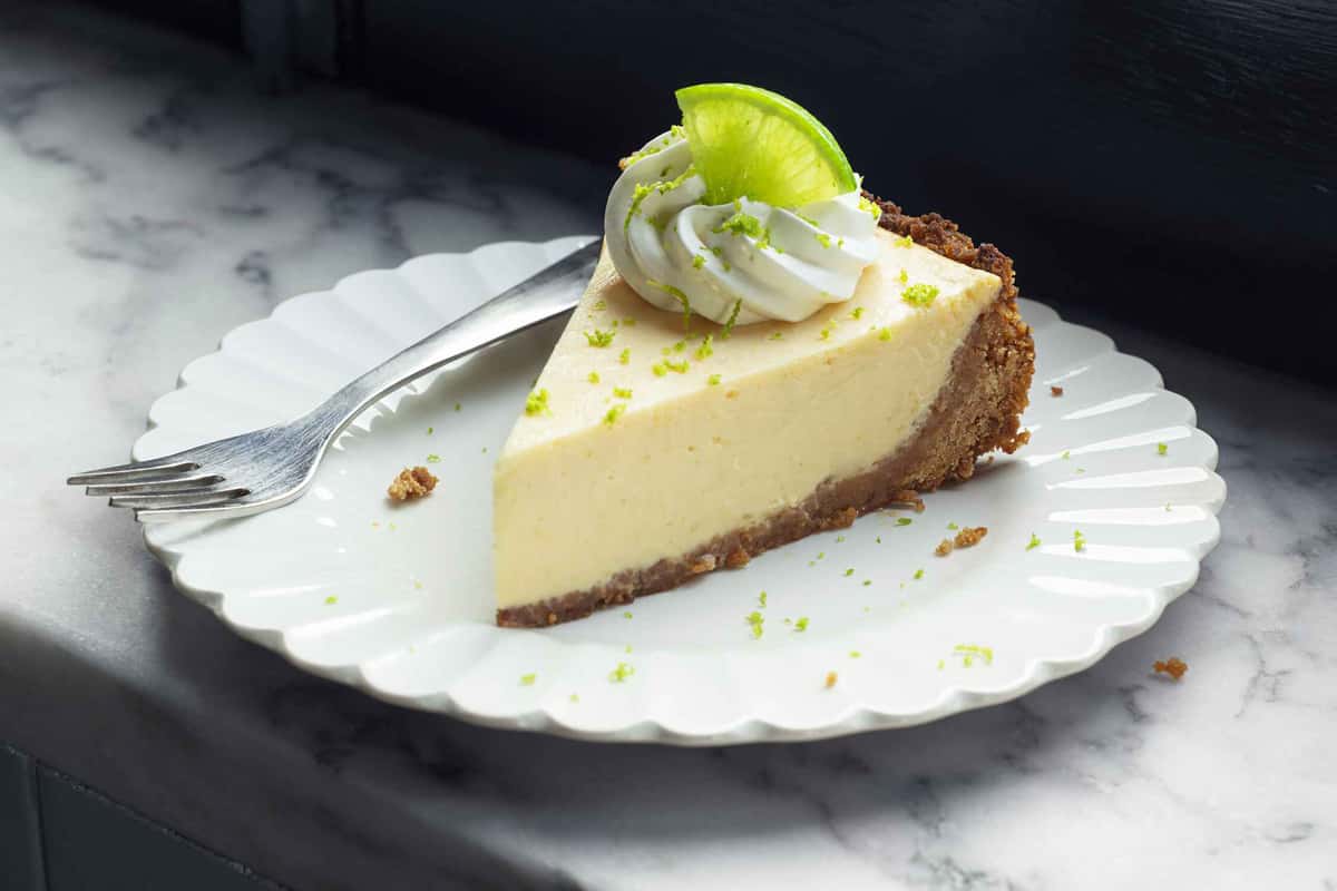 slice of key lime pie