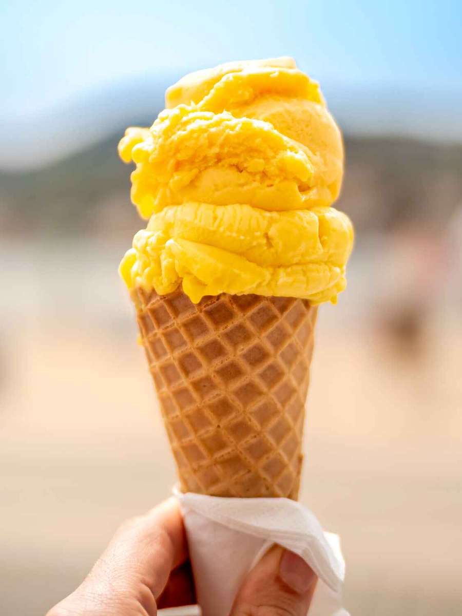 ice cream in a cone
