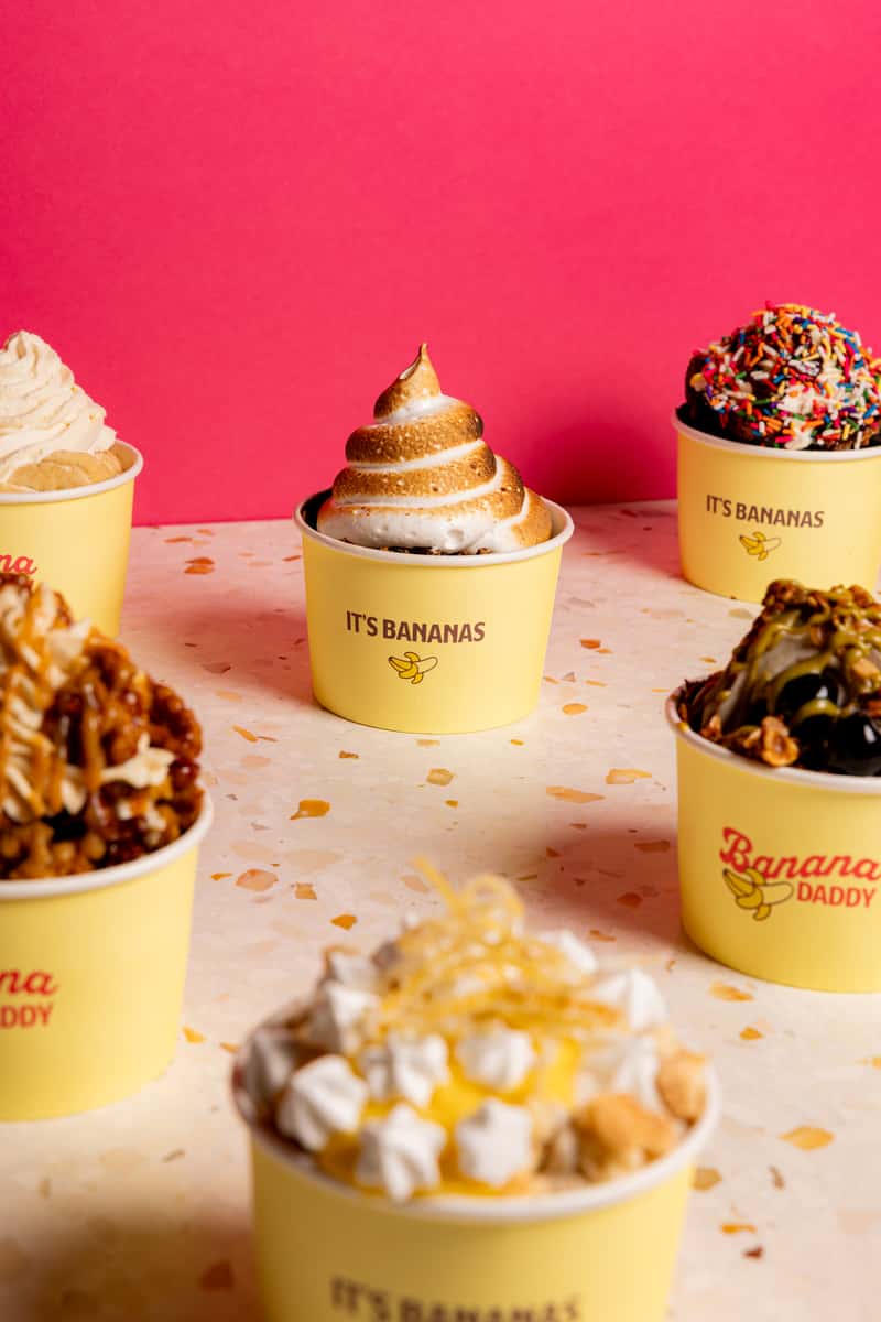 several soft serve swirls