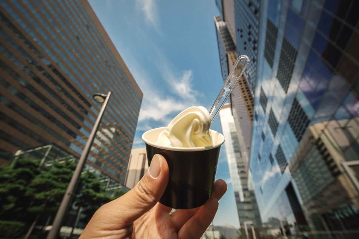 soft serve in a cup