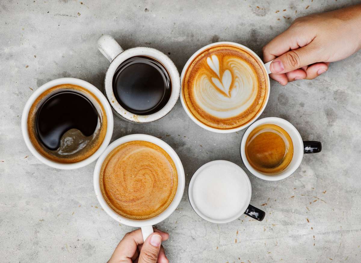 several cups of coffee