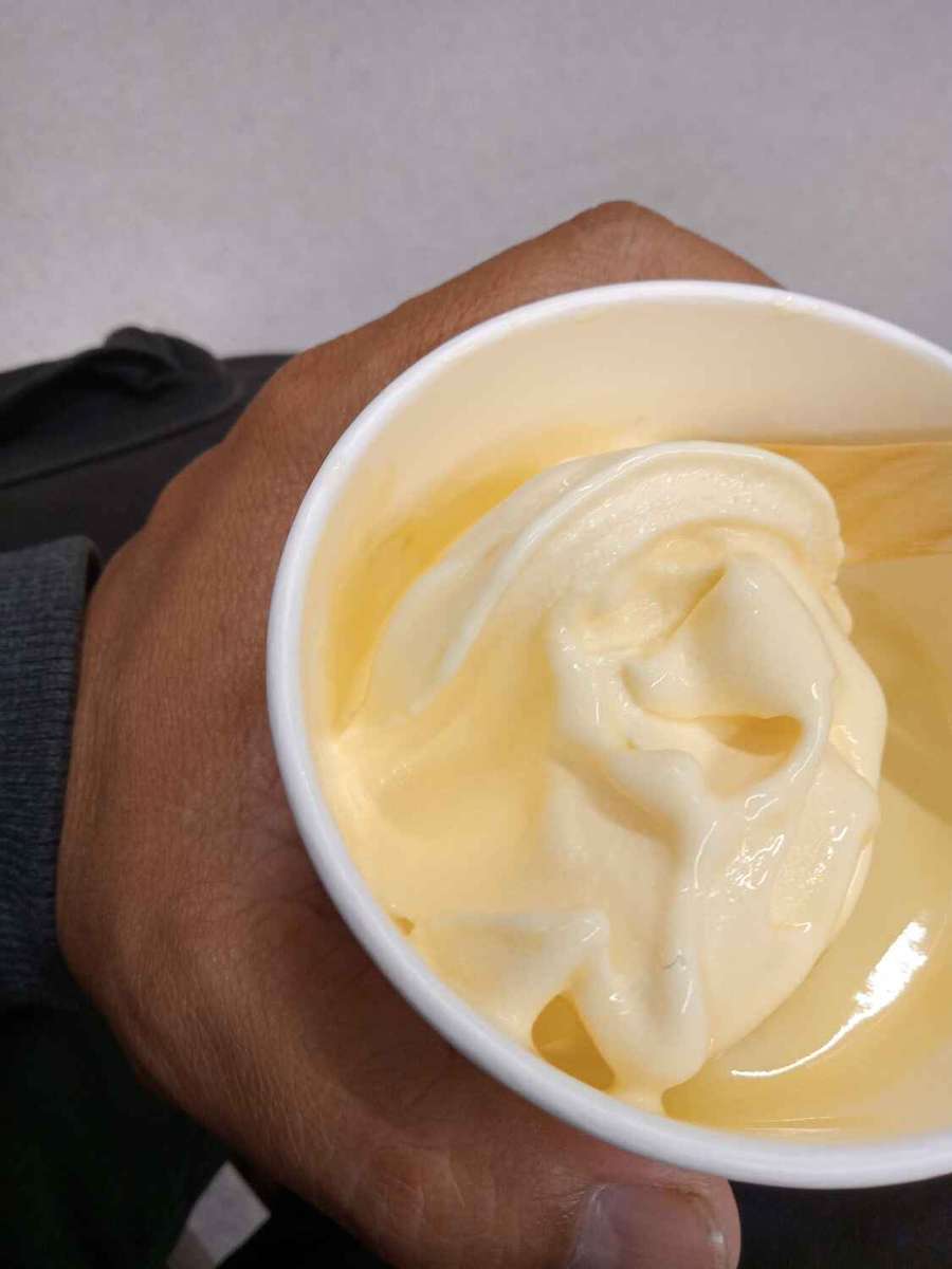 soft serve in a cup